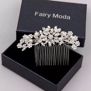 Fairy Moda Silver Vintage Wedding Formal Hair Pin